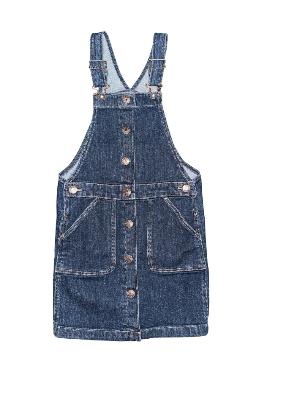 OshKosh B'gosh Dark Blue Denim Overall Dress